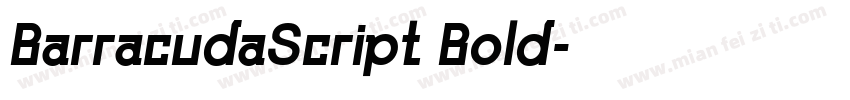 BarracudaScript Bold字体转换